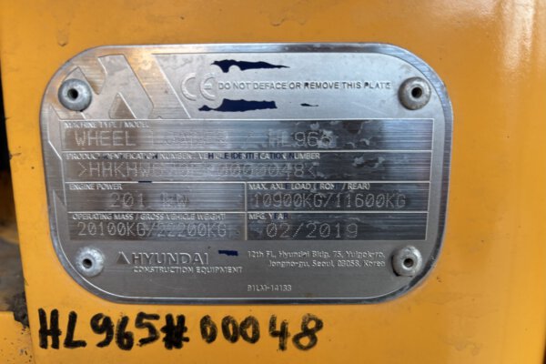 Serial number plate