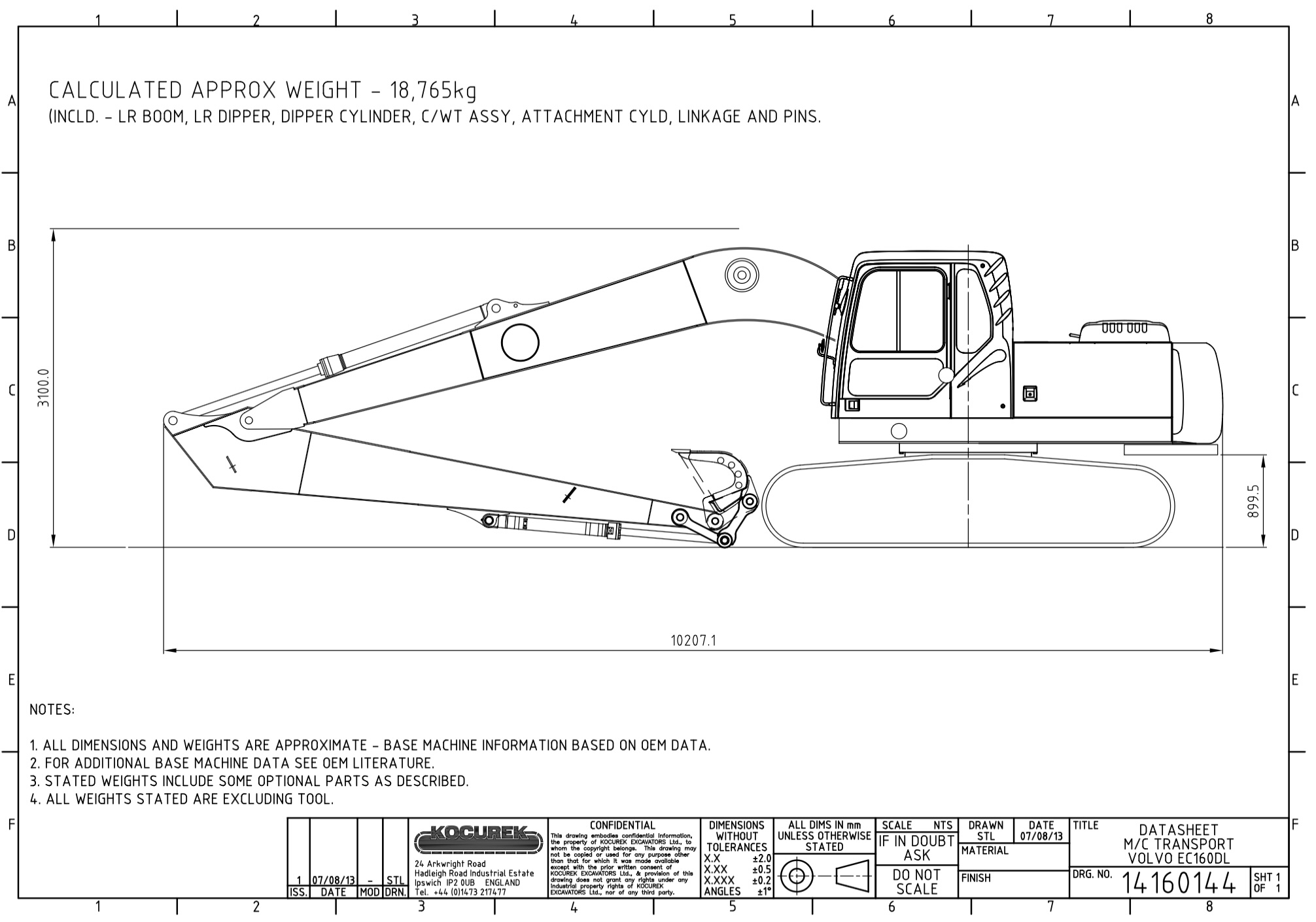 2013 Volvo EC160DL-18023780