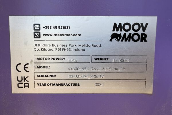 Serial number plate