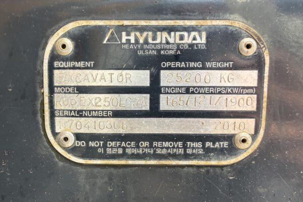 Serial number plate