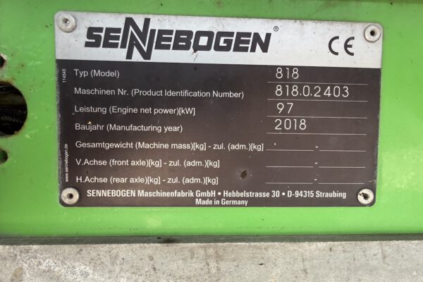 Serial number plate
