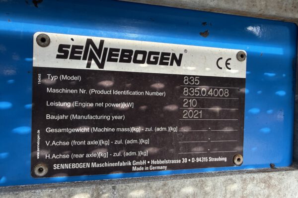 Serial number plate